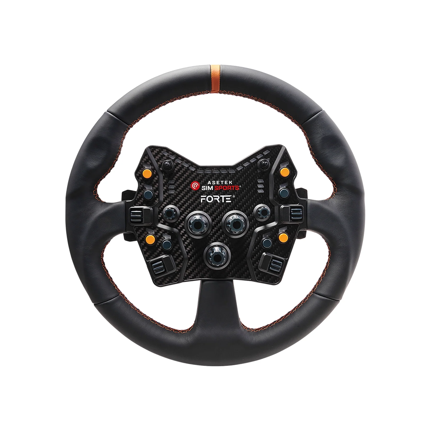 Asetek Round Black Leather Rim - Image 3