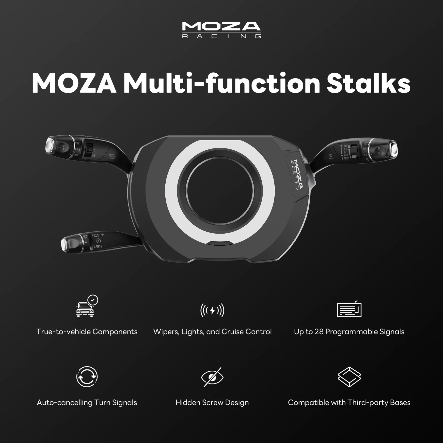 MOZA RACING Multi-Function Stalks - Image 5