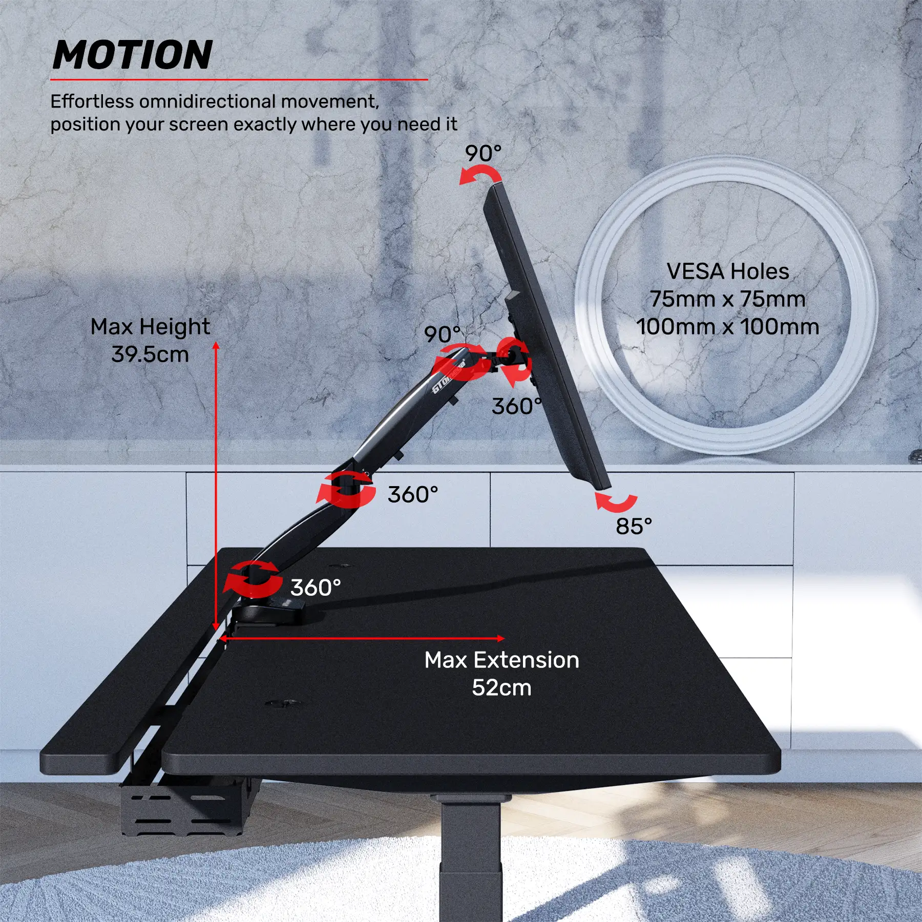 AXIS Mono Lift Monitor Arm - Image 6